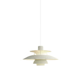 PH 5 Pendant: Monochrome Pale Pewter + White