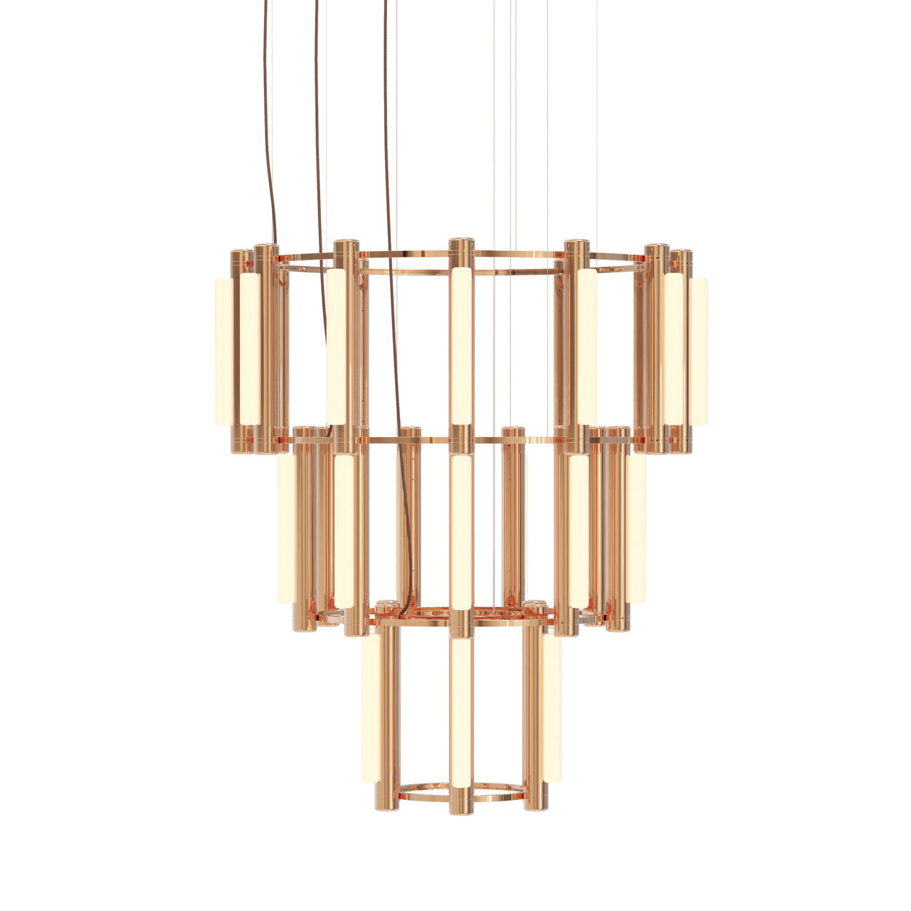 Pipeline 10 Chandelier: Copper