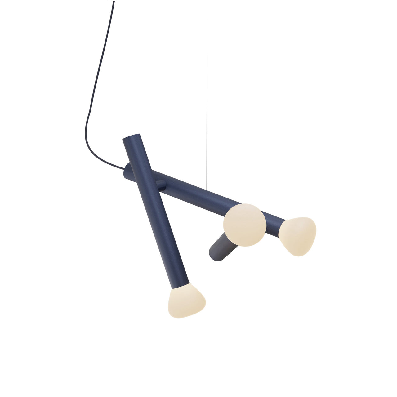 Parc 04 Pendant: Textured Midnight Blue + Midnight Blue