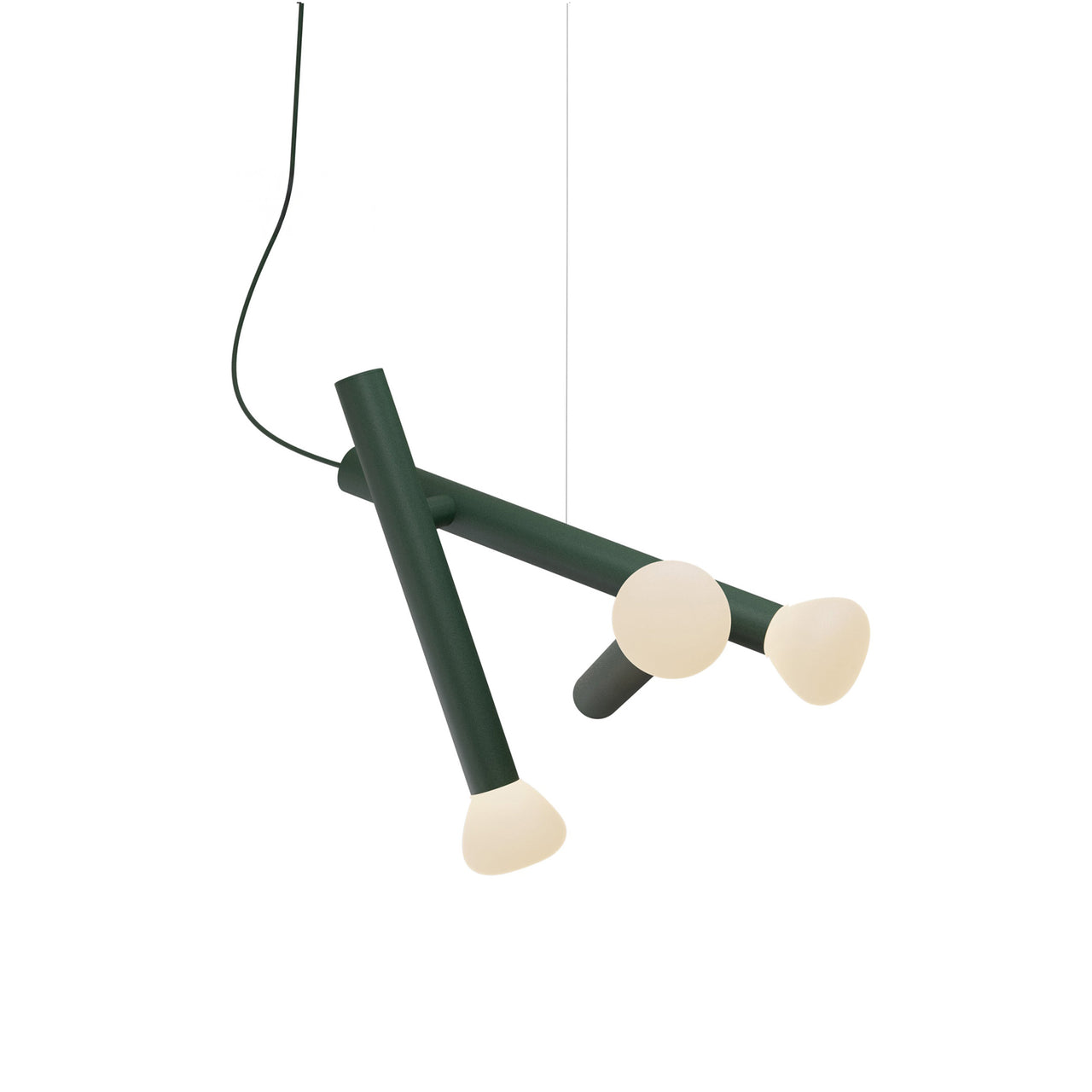 Parc 04 Pendant: Textured Green + Green
