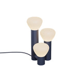 Parc 06 Table Lamp: Footswitch + Textured Midnight Blue + Midnight Blue