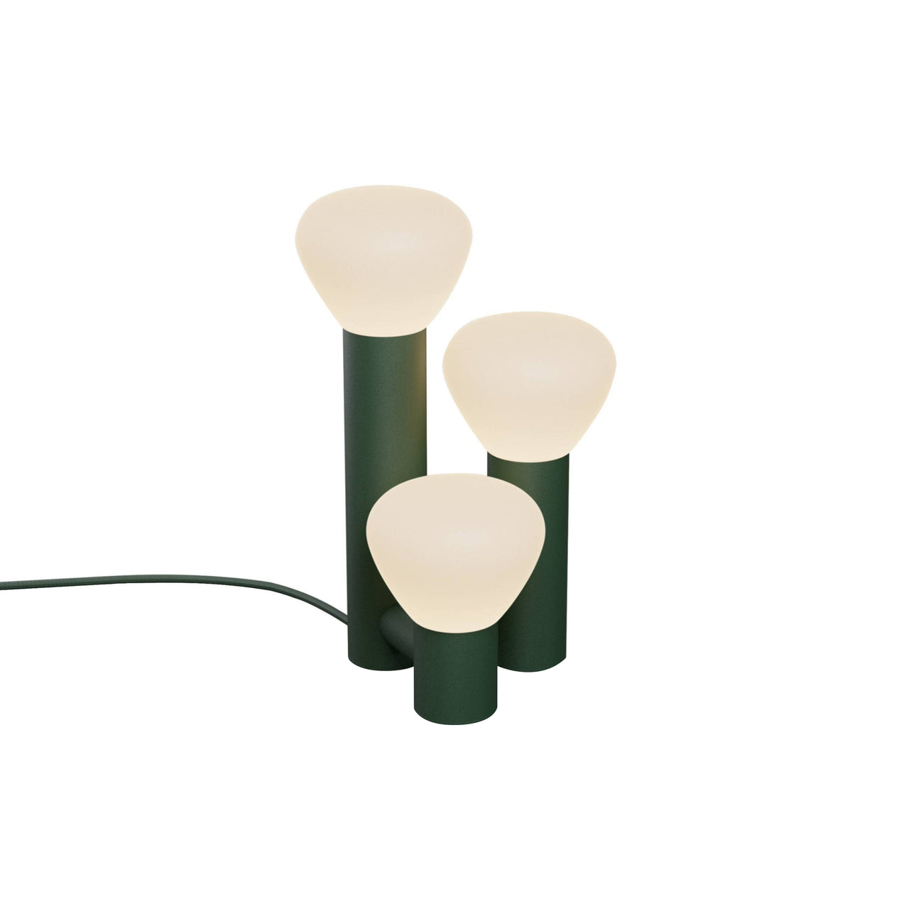 Parc 06 Table Lamp: Footswitch + Textured Green + Green
