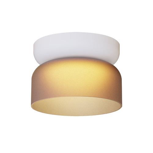 Totem Mini Flush Downlight: E + Etched Amber + White