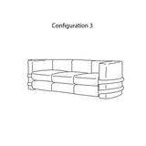 Pillow X Kassl Edition Modular Sofa: Lacquered Cotton + Configuration 3