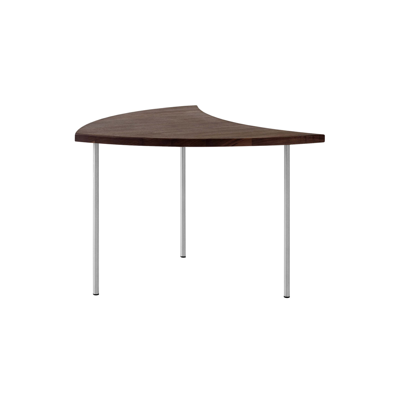 Pinwheel Lounge Table HM7: Oiled Walnut + Stainless Steel