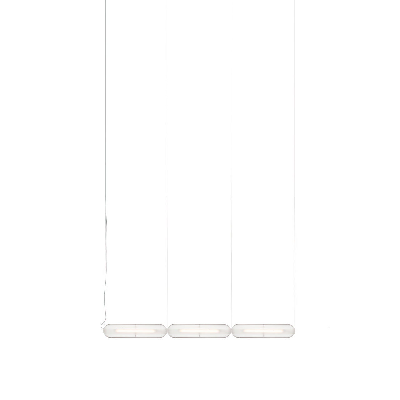 Vale System Y-Axis Pendant Light: Horizontal + End-to-End + Vale 3 + Rust