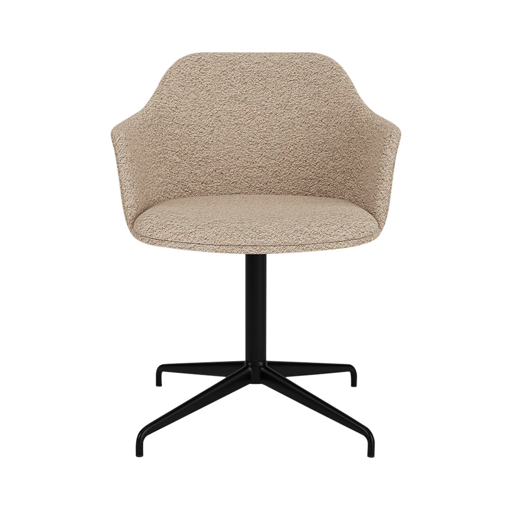 Rely Armchair HW47: Set of 4 + Black
