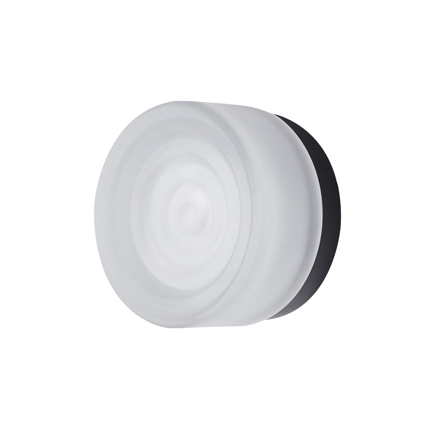 Ripple Sconce: Frosted + Black Anodized