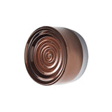 Ripple Sconce: Copper Exterior + Natural Anodized