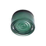 Ripple Flush Mount: Jade + Black Anodized