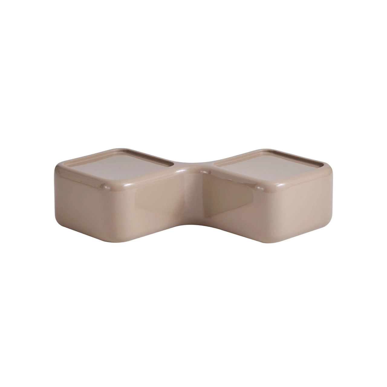 Rectangular Low Module Coffee Table: Brown