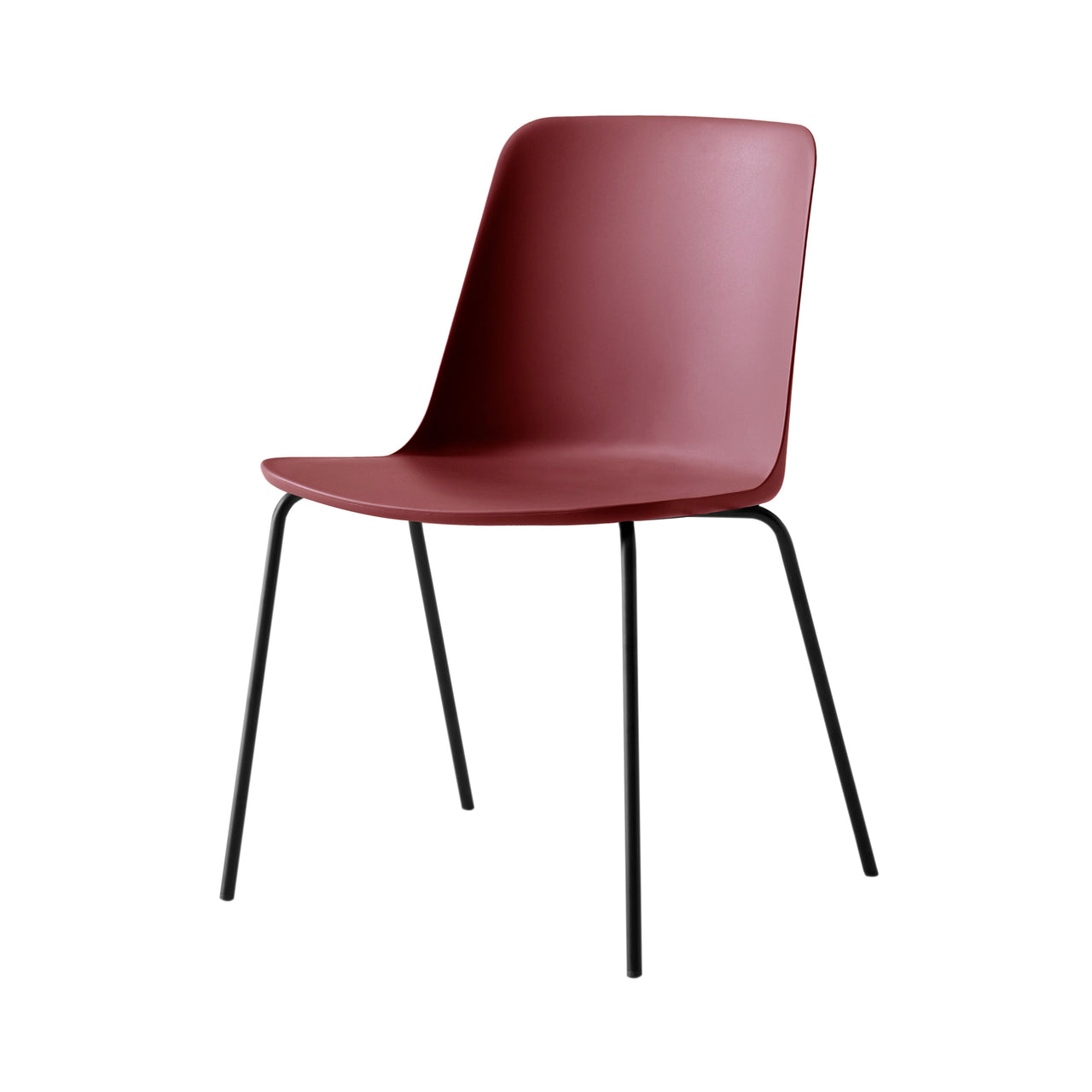 Rely Stacking Chair HW65: Red Brown