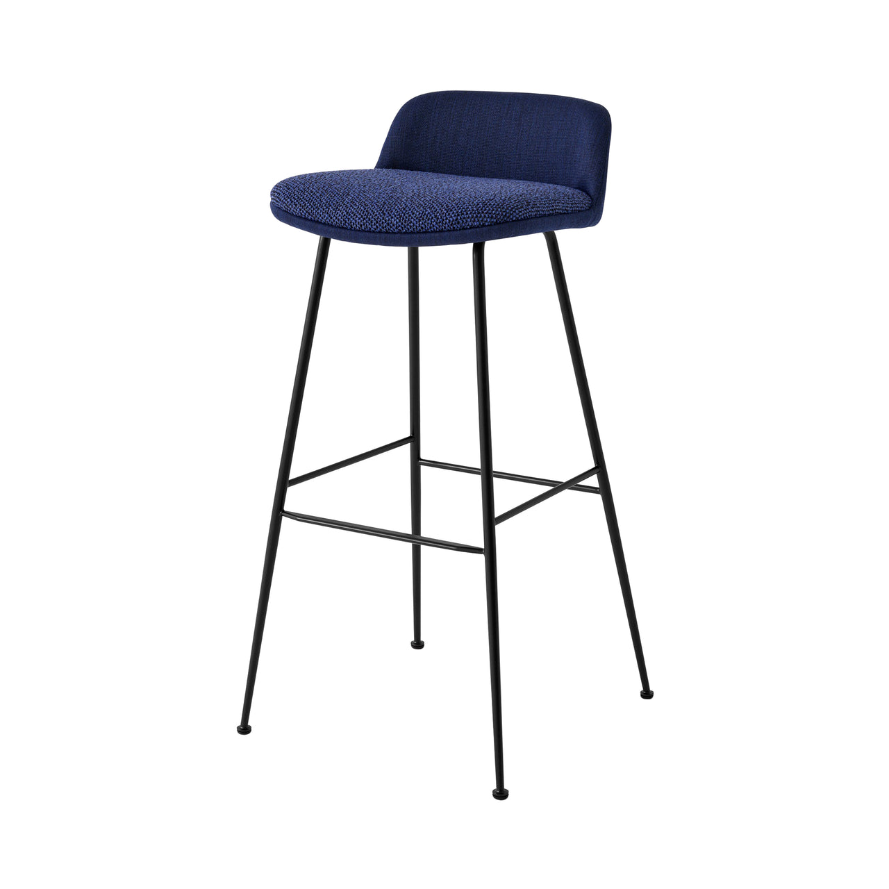 Rely Bar + Counter Stool: HW85 + HW90 - Set of 4 + Bar (HW90) + Black