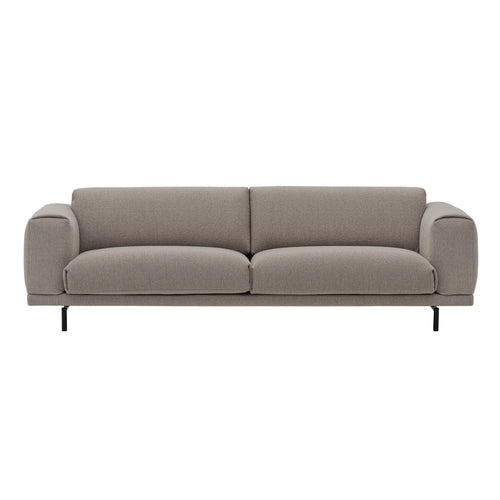 Rest 3 Seater Sofa: Metal Base + Hearth 6