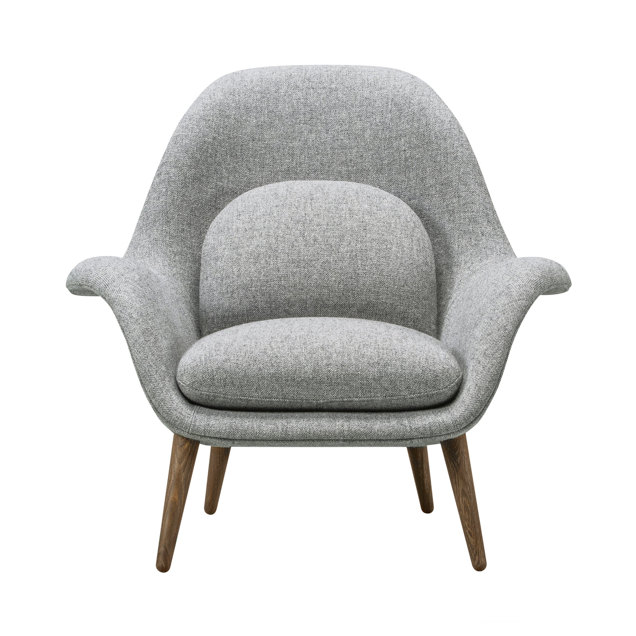 Swoon Lounge Chair: Smoked Stained Lacquered Oak