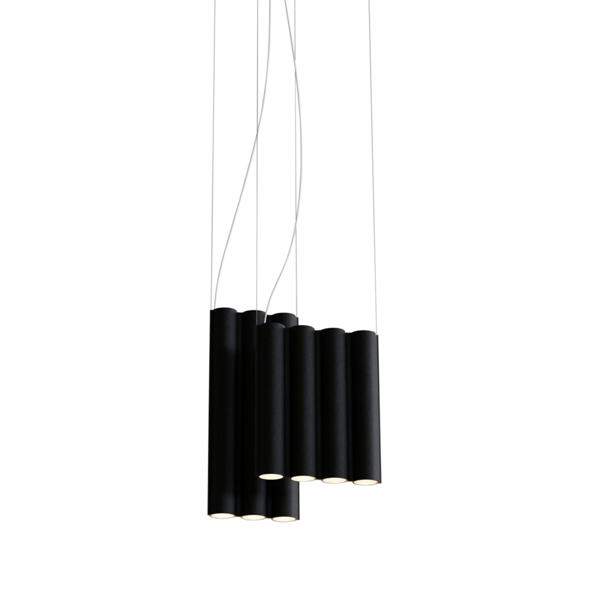 Silo 11 Suspension Lamp: Textured Black