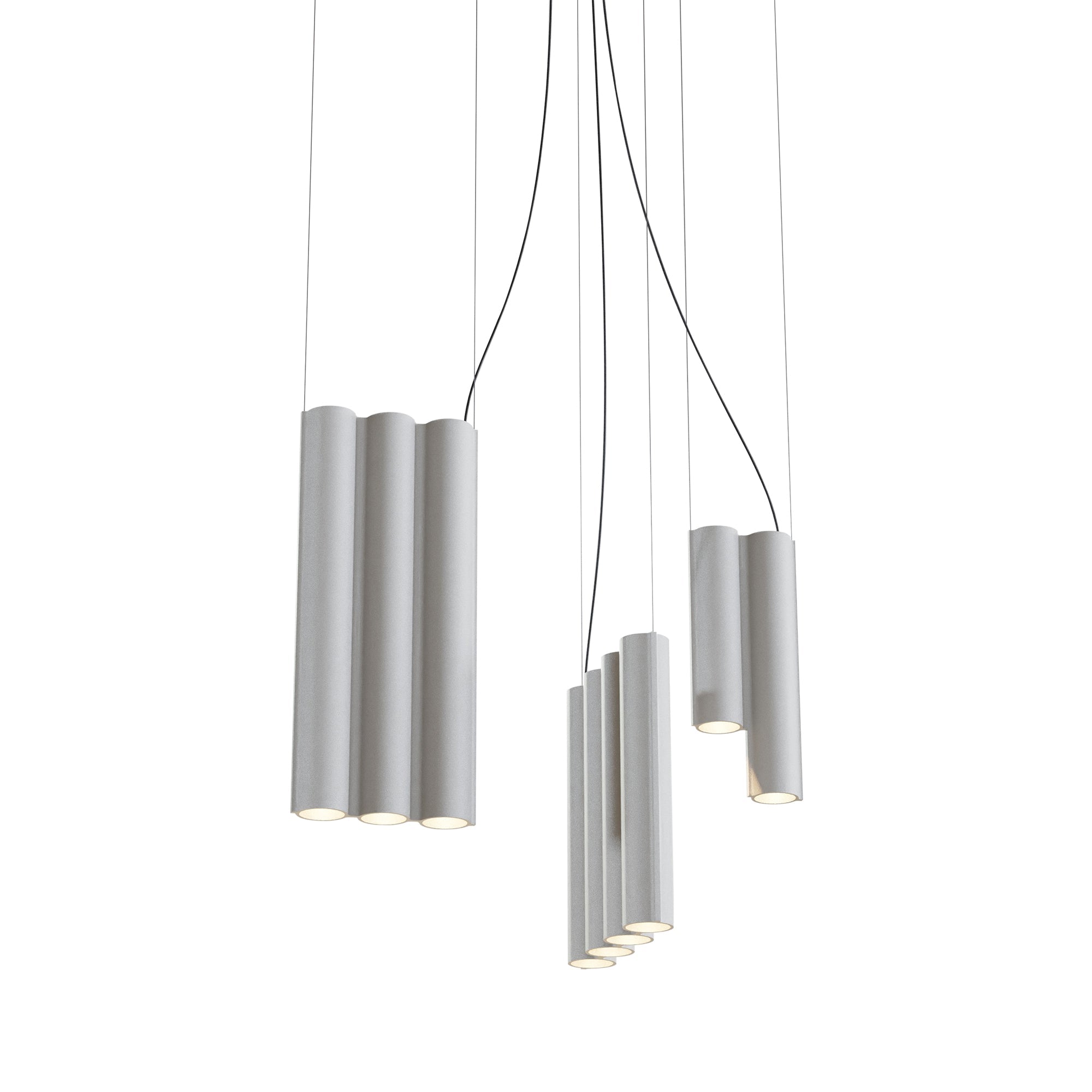 Silo 12 Suspension Lamp: White