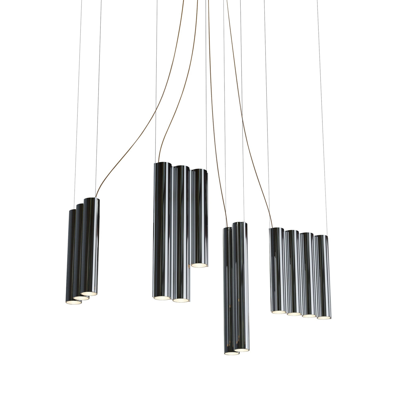 Silo 13 Suspension Lamp: Mirror Polished Aluminum