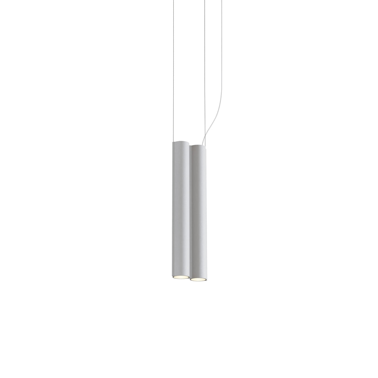 Silo 2SB Suspension Lamp: Textured White