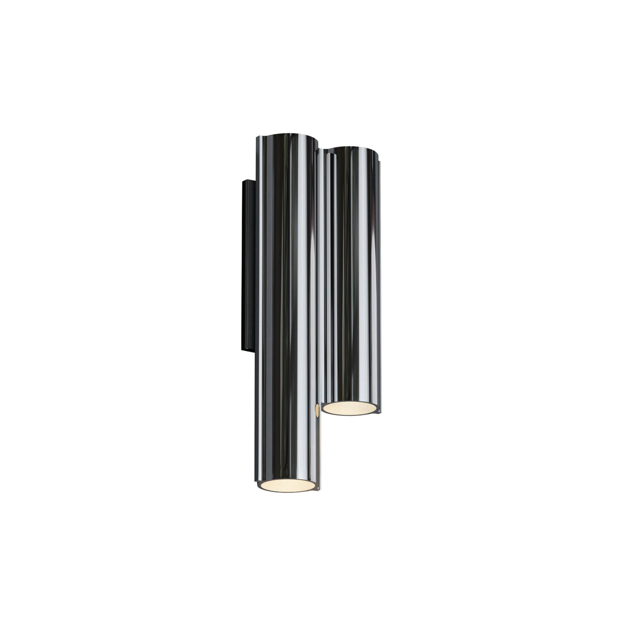 Silo 2WC Wall Light: Downlight + Mirror Polished Aluminum