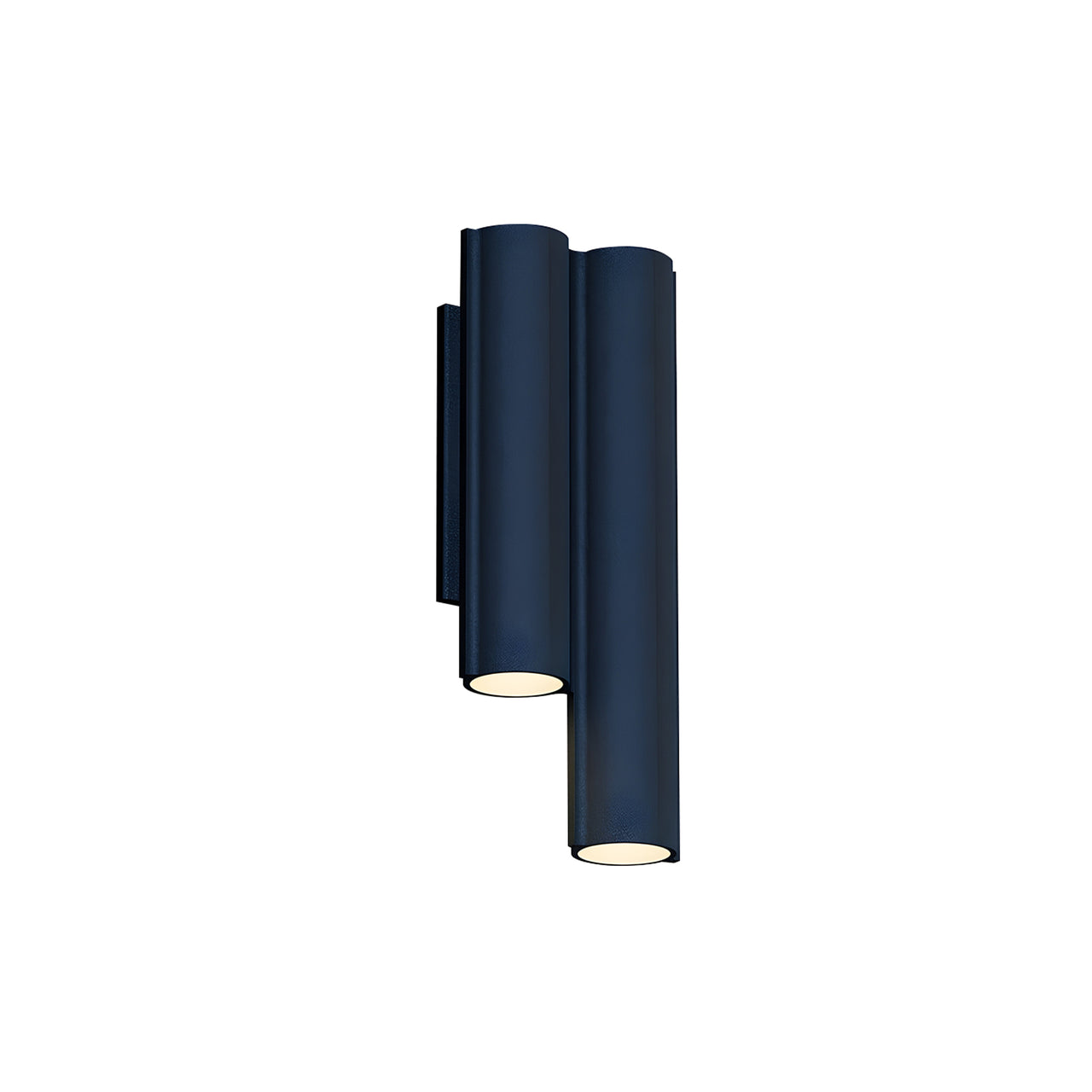 Silo 2WM Wall Light: Uplight with Downlight + Textured Midnight Blue
