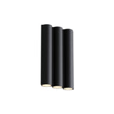 Silo 3WA Wall Light: Downlight + Textured Black