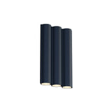Silo 3WA Wall Light: Downlight + Textured Midnight Blue