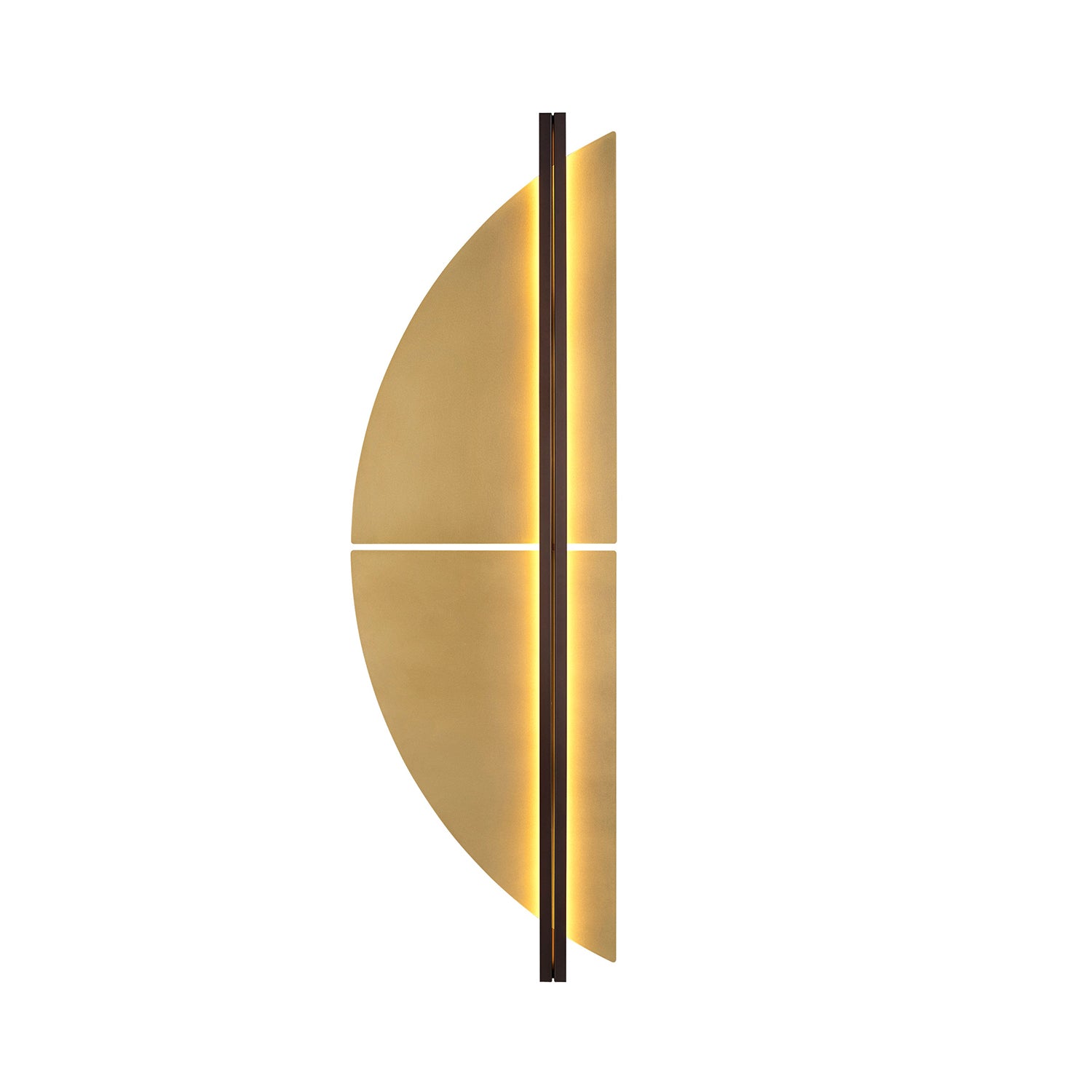 Strate Wall Light: Large - Spi + Satin Graphite + Satin Brass