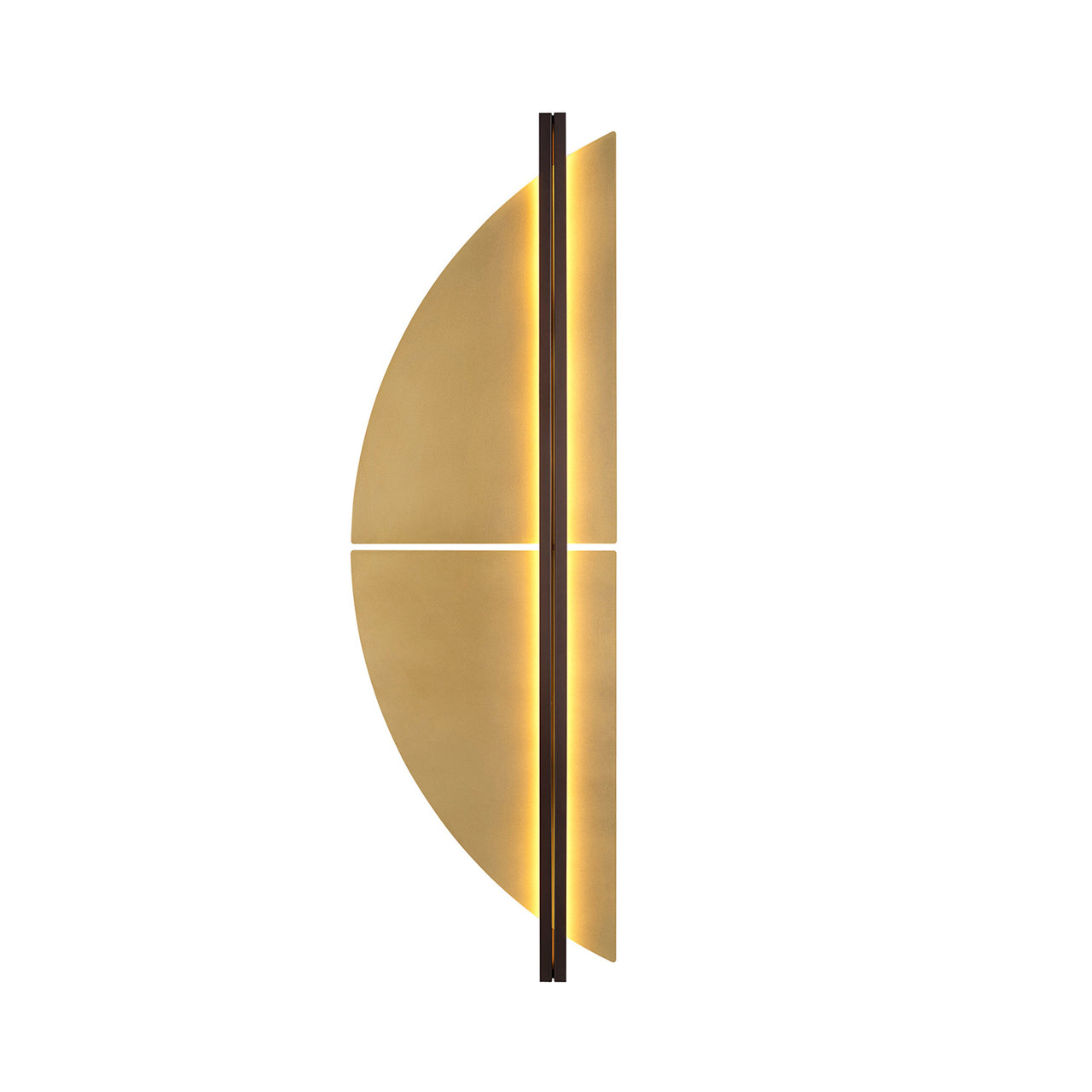 Strate Wall Light: Large - Spi + Satin Graphite + Satin Brass