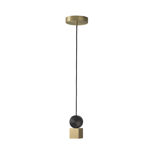 Calé(e) Pendant: Version 1 + Satin Brass + Satin Graphite 