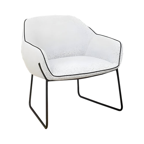 Nido Armchair: Sled Base + Negro Matt Lacquered