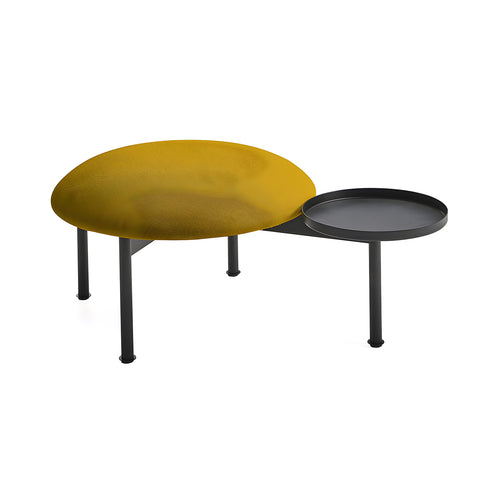 Meeting Point Pouf with Tray: Negro