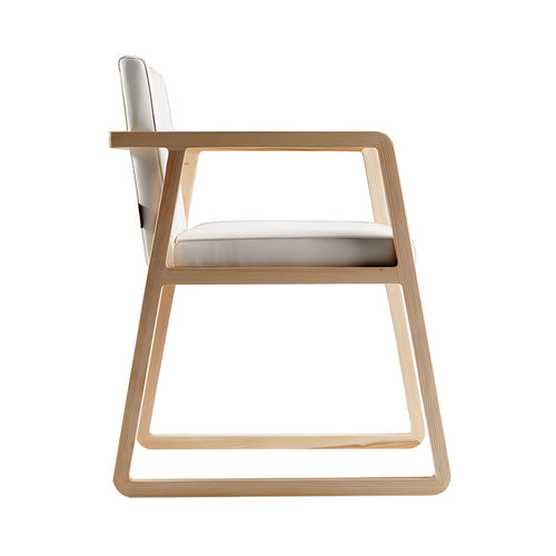 Midori Chair with Arm: Natural Ash