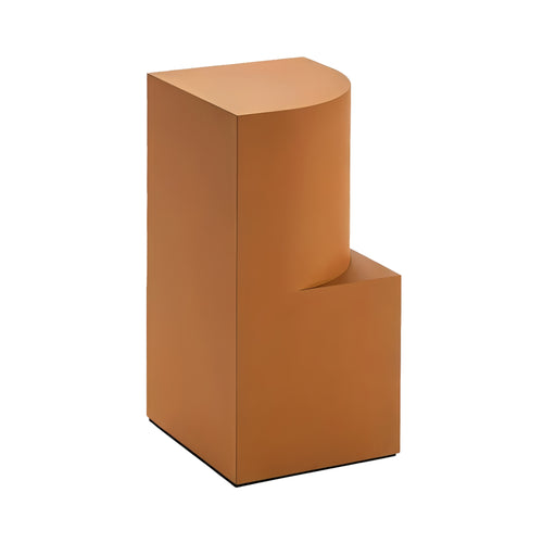 Canto Side Table: Curved + Nude Matt Lacquered