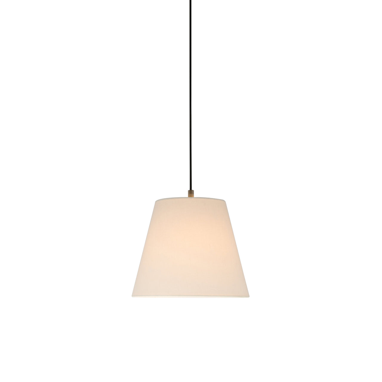 Sísísí Cónicas MT1 Pendant Lamp: Red-White Linen + Black