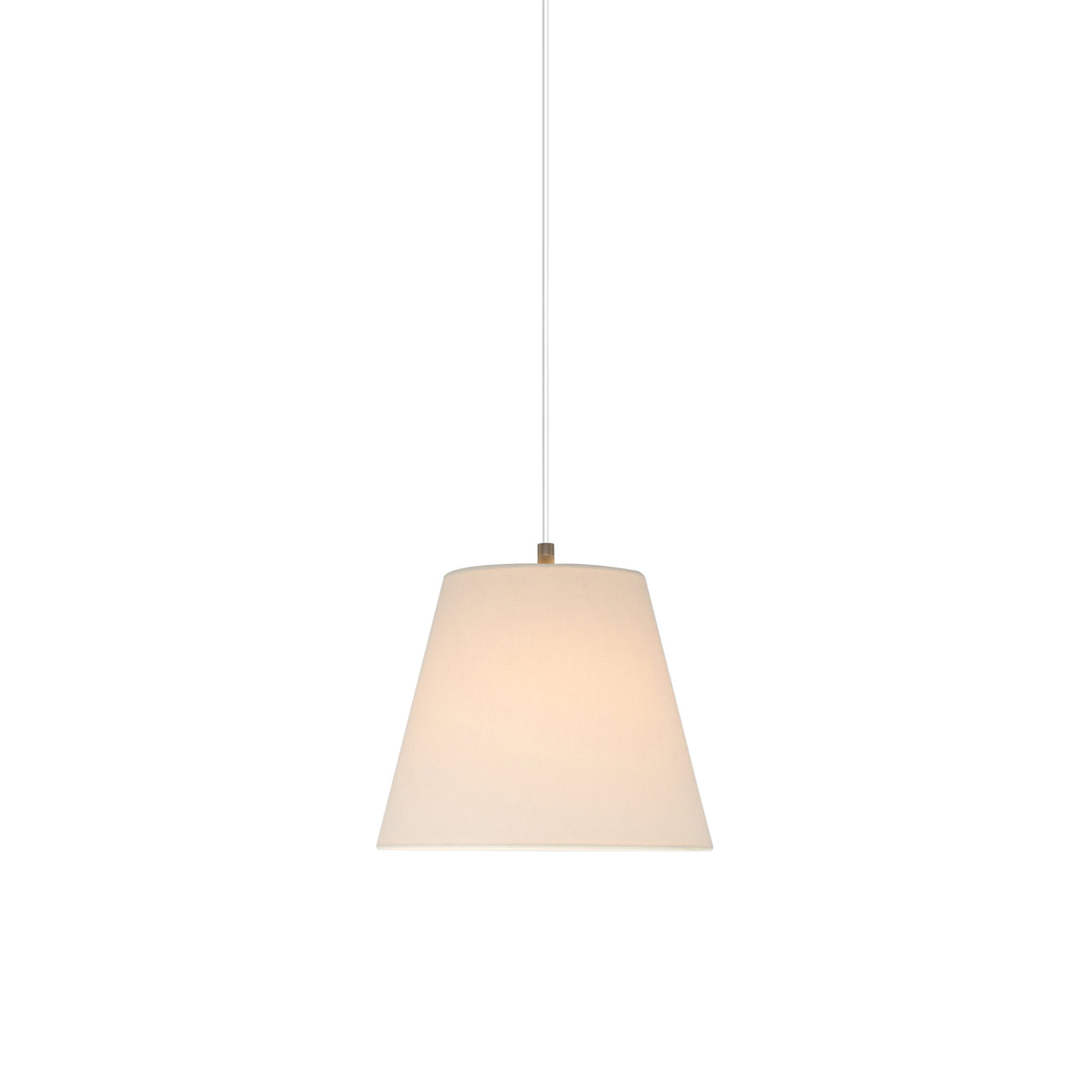 Sísísí Cónicas MT1 Pendant Lamp: Red-White Linen + White