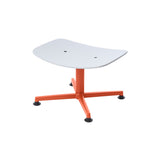 Arba Lounge Chair + Ottoman: Ottoman + Orange