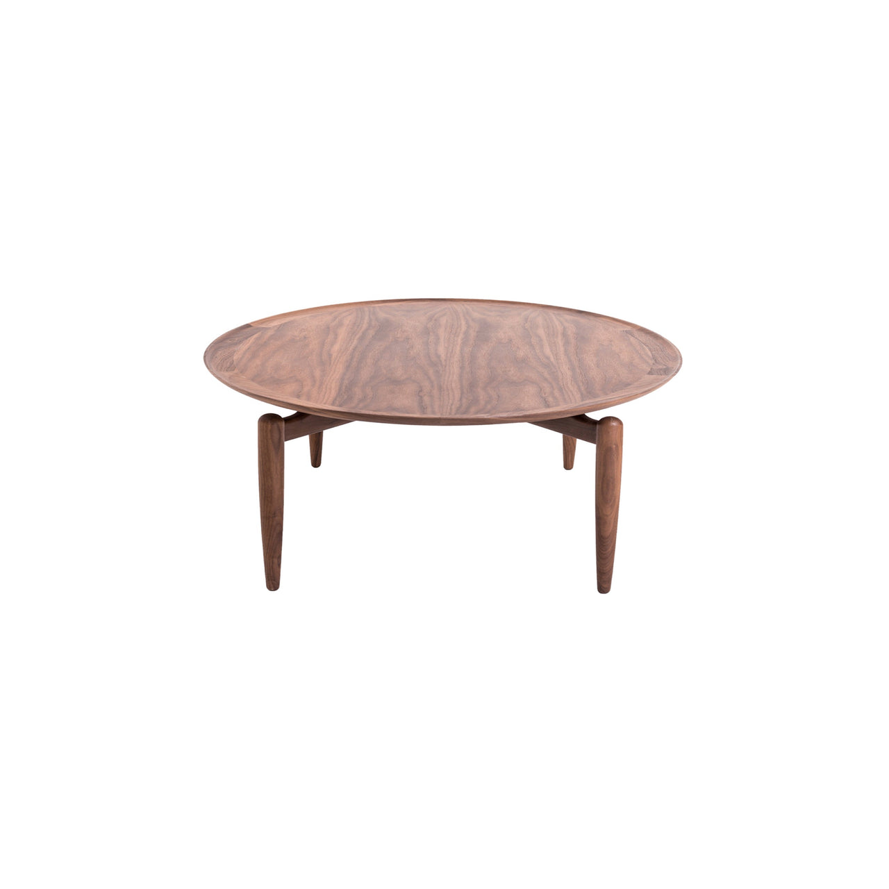 Slow Coffee Table: Round + Natural Walnut