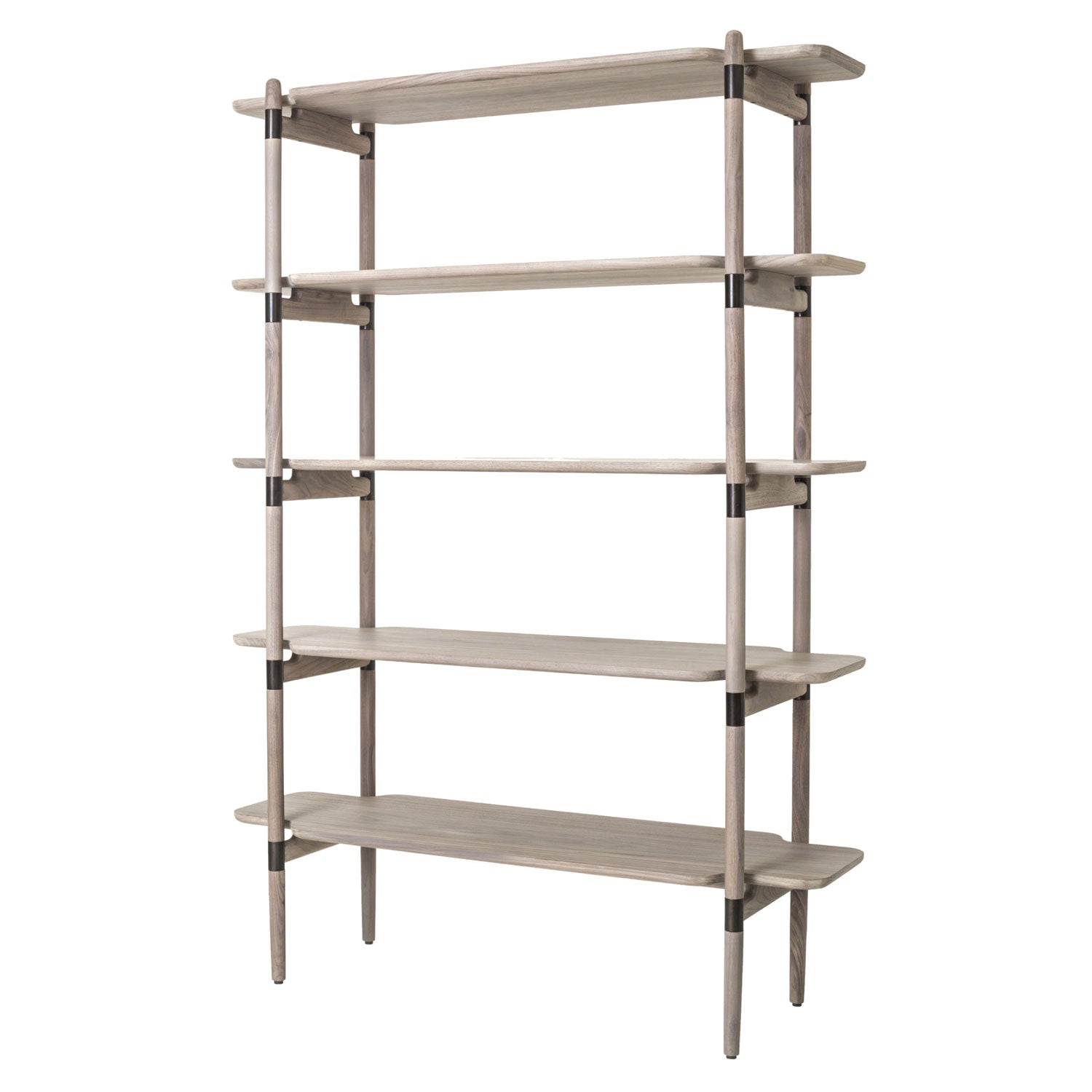 Slow Shelf: Soaped Walnut + 5 Shelf