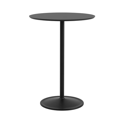 Soft Café Table: High + Black Nanolaminate + Black