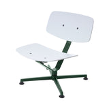 Arba Lounge Chair + Ottoman: Lounge Chair + Dark Green