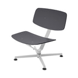 Arba Lounge Chair + Ottoman: Lounge Chair + Anthracite