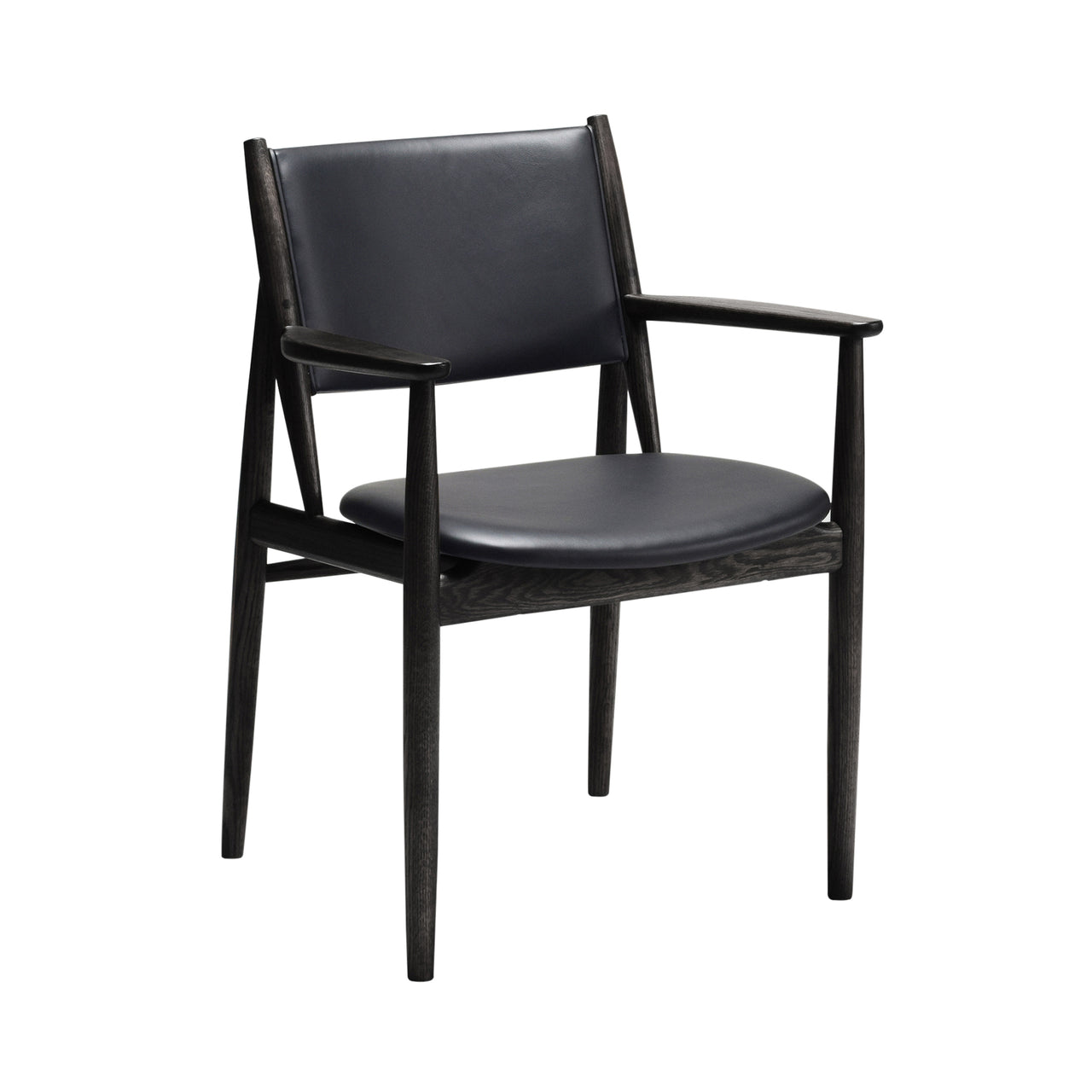 Summit Dining Chair: Sumi Ash + Fibre Black