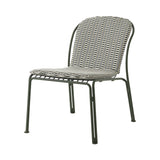 Thorvald SC100 Outdoor Lounge Side Chair with Cushion: Set of 2 + Bronze Green + Marquetry Bora