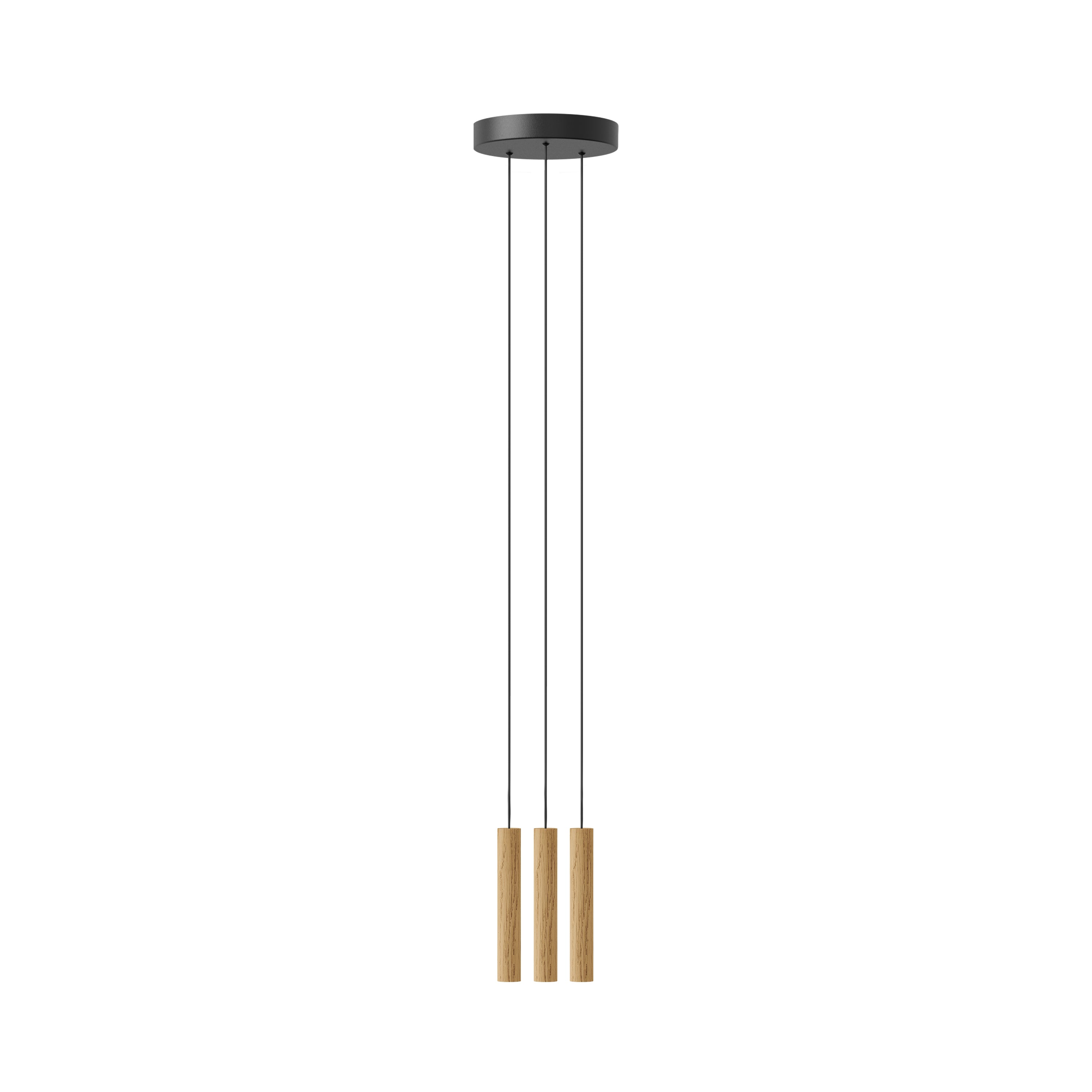 Chimes Cluster Pendant Lamp: Oak