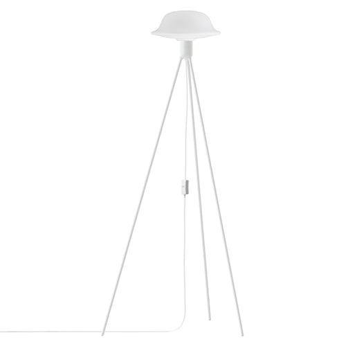 Butler Tripod Floor Lamp: Matt White