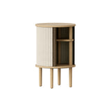 Audacious Side Table: Oak + White Sands