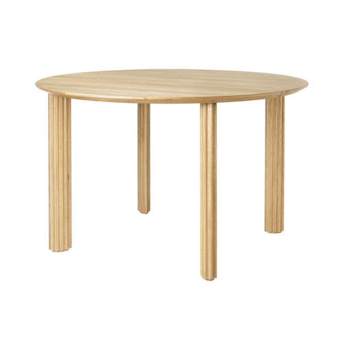 Comfort Circle Dining Table: Ripples + Oak