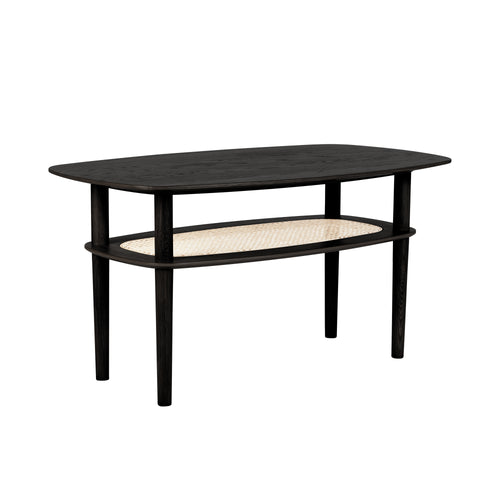 Together Coffee Table: Rectangle + Black Oak