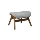 A Conversation Piece Ottoman: Dark Oak + Sterling